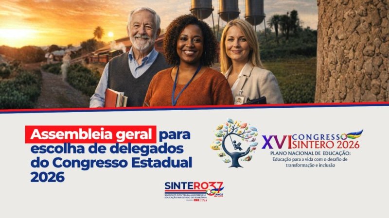 15 de abril: Regional Norte convoca assembleia geral para escolha de delegados do Congresso Estadual 2026